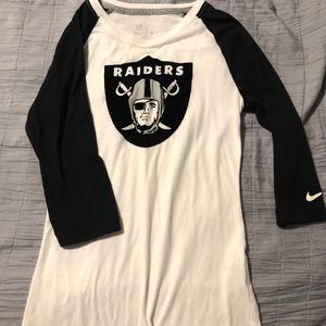 Raider 3/4 sleeve Nike shirt